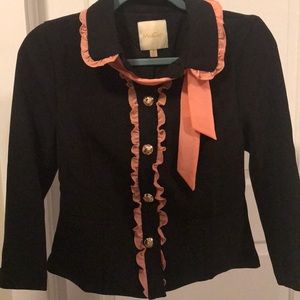 ModCloth Black and Pink Blazer